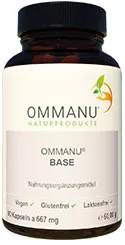 Ommanu Naturprodukte - Flasche mit OMMANU® BASE in Nahaufnahme
